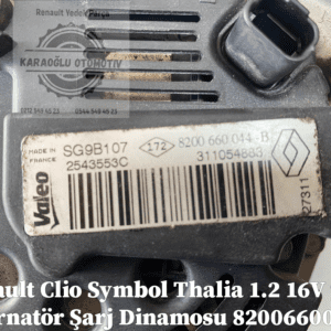 Clio Symbol Thalia 1.2 16V 95A Alternatör Şarj Dinamosu 8200660044