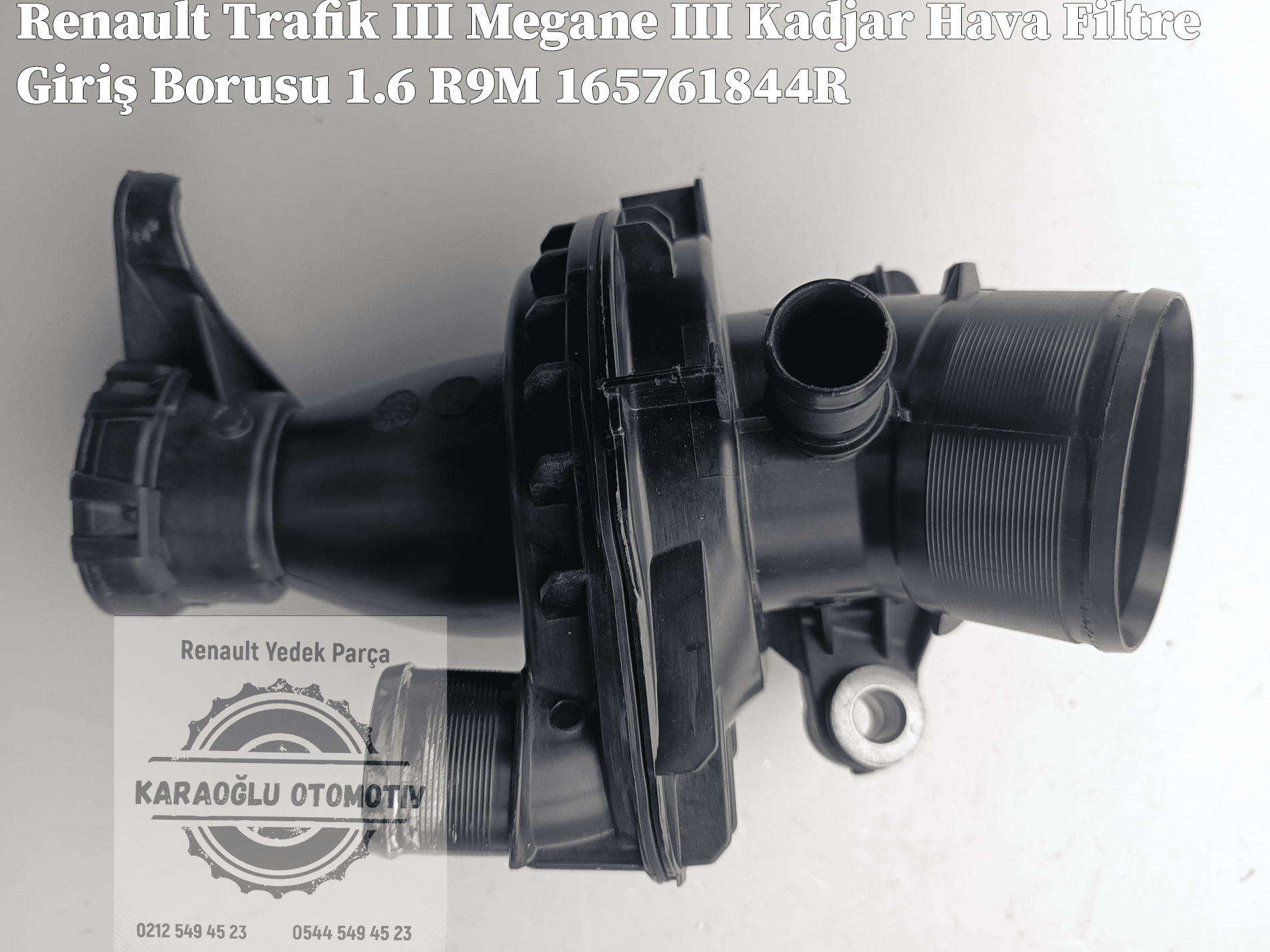 Renault Trafik III Megane III Talisman Hava Filtre Giriş Borusu 1.6 R9M 165761844R - Görsel 3