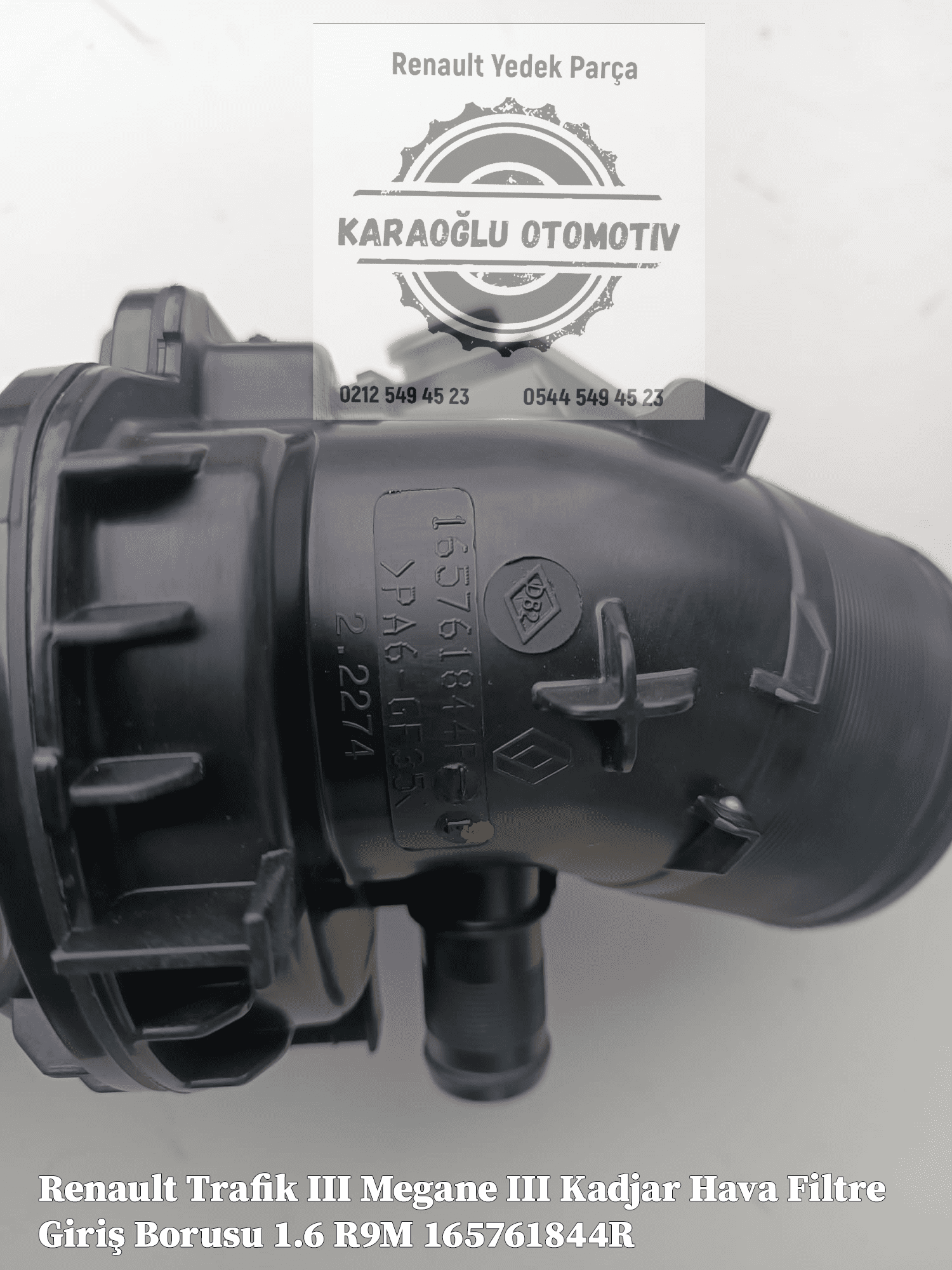 Renault Trafik III Megane III Talisman Hava Filtre Giriş Borusu 1.6 R9M 165761844R - Görsel 2