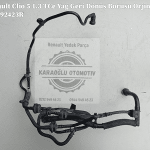118292423R Renault Clio V 1.3 TCe Yağ Geri Dönüş Borusu Orjinal