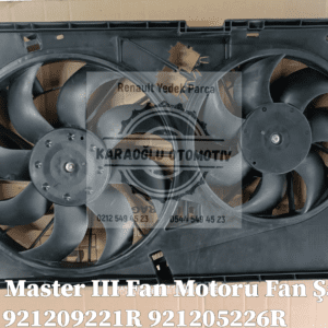 Master 3 Fan Motoru Şasesi Komple 921209221R 921205226R 214754524R