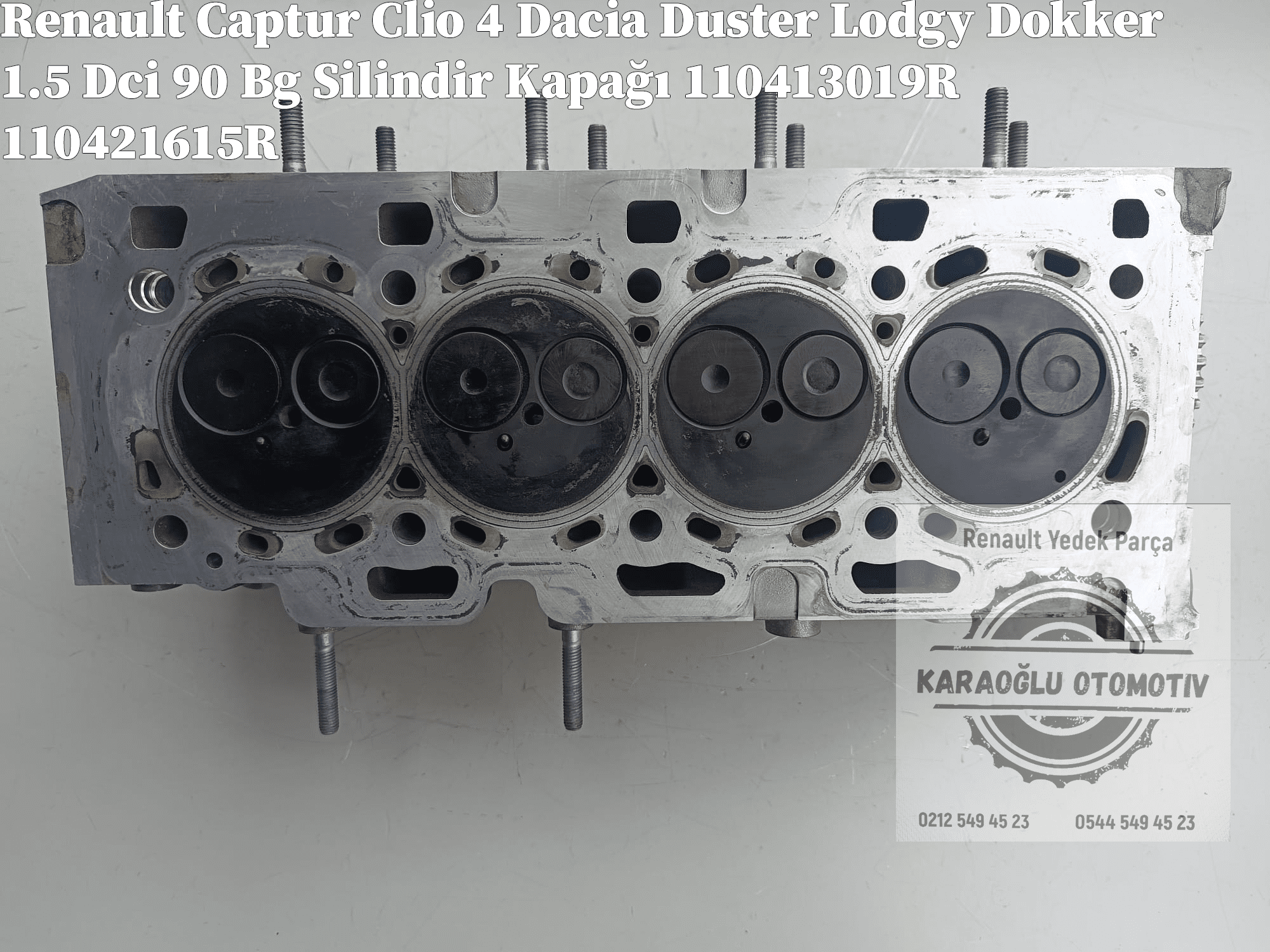 Clio 4 Captur Dacia Duster Lodgy Dokker 1.5 Dci 90 Bg Silindir Kapağı 110413019R 110421615R - Görsel 3