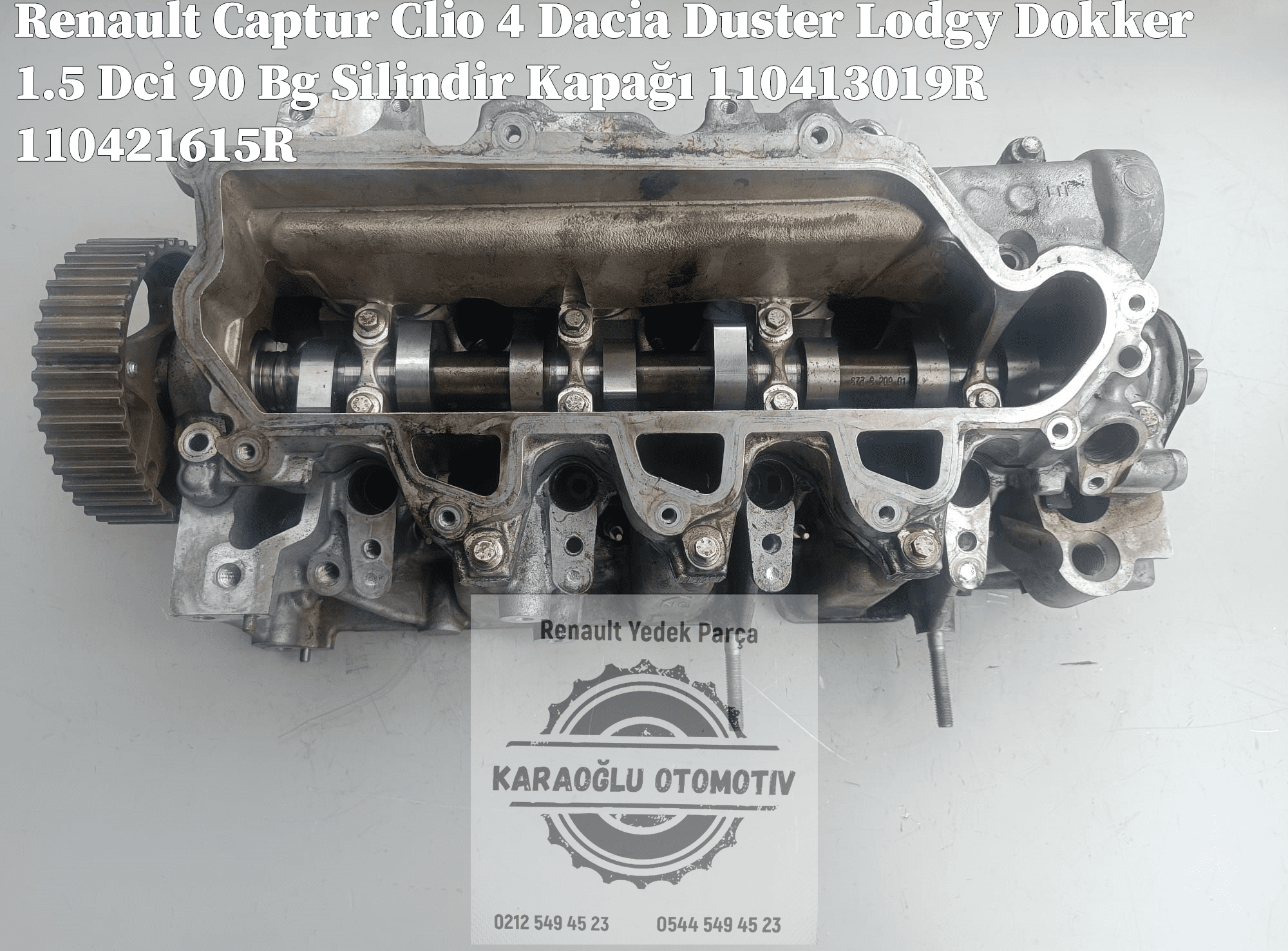 Clio 4 Captur Dacia Duster Lodgy Dokker 1.5 Dci 90 Bg Silindir Kapağı 110413019R 110421615R - Görsel 2