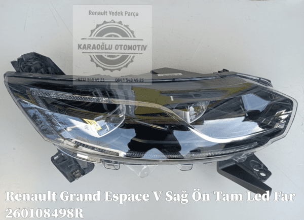 Espace 5 Grand Sağ Ön Tam Led Far 260108498R - Görsel 2