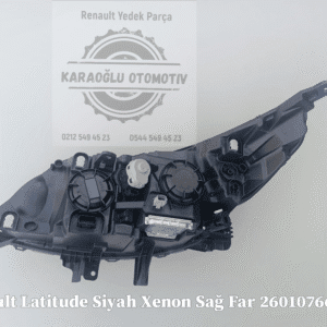 Latitude İçi Siyah Xenon Sağ Far 260107669R