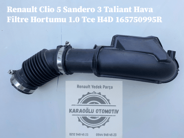 Clio V Sandero III Taliant Hava Filtre Hortumu 1.0 Tce H4D 165750995R