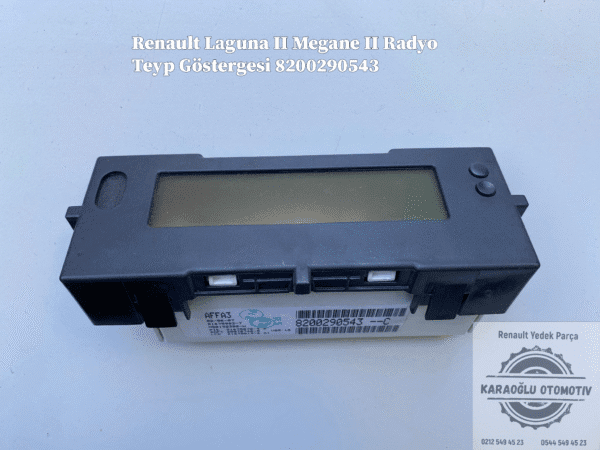 Renault Laguna II Megane II Radyo Teyp Göstergesi 8200290543