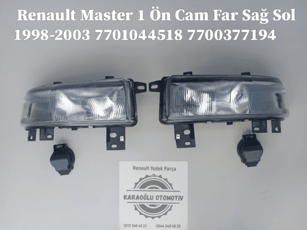 Master 1 Cam Far Sağ Sol 1998-2003 7701044518 7700377194 - Görsel 2