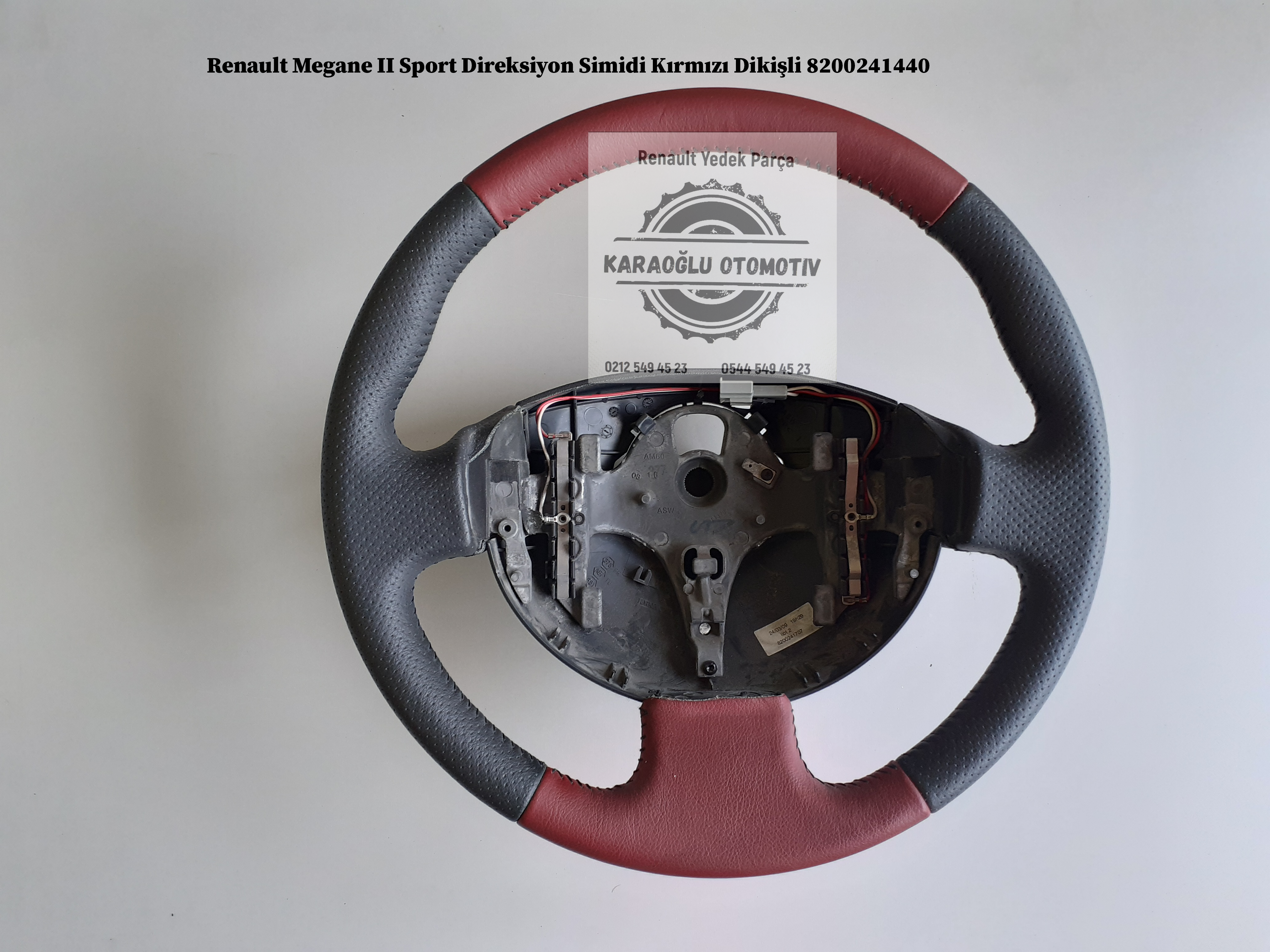 8200241440 Renault Megane 2 Sport Direksiyon Simidi Kırmızı Dikişli