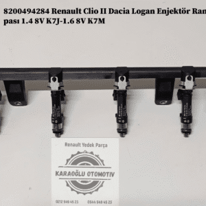 8200494284 Renault Clio 2 Dacia Logan Enjektör Rampası 1.4 8V K7J-1.6 8V K7M