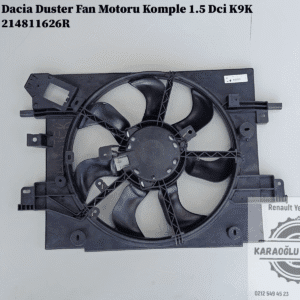 214811626R Dacia Duster Fan Motoru Komple 1.5 Dci K9K