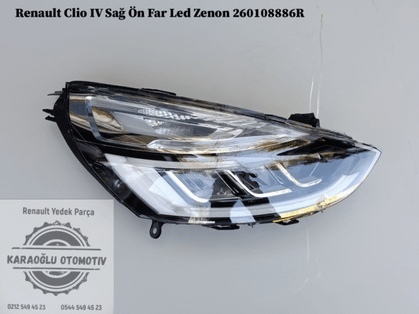 260108886R Renault Clio 4 Sağ Ön Far Led Zenon