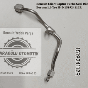 151924112R Renault Clio 5 Captur Turbo Geri Dönüş Borusu 1.0 Tce H4D