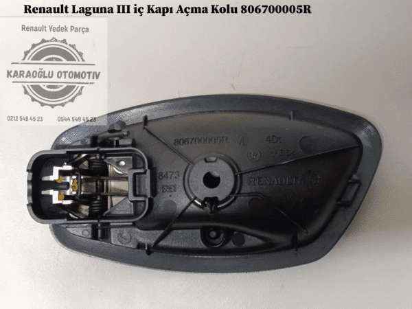 806700005R Renault Laguna 3 iç Kapı Açma Kolu - Görsel 2