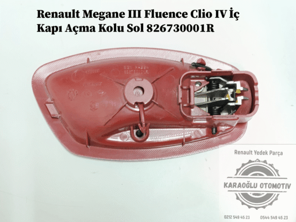 826730001R Renault Megane 3 Fluence Clio 4 İç Kapı Açma Kolu Sol - Görsel 2
