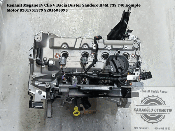 8201751379 8201605095 Renault Megane 4 Clio 5 Dacia Duster Sandero H4M 738 740 Komple Motor