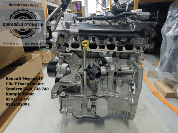 8201751379 8201605095 Renault Megane 4 Clio 5 Dacia Duster Sandero H4M 738 740 Komple Motor - Görsel 2