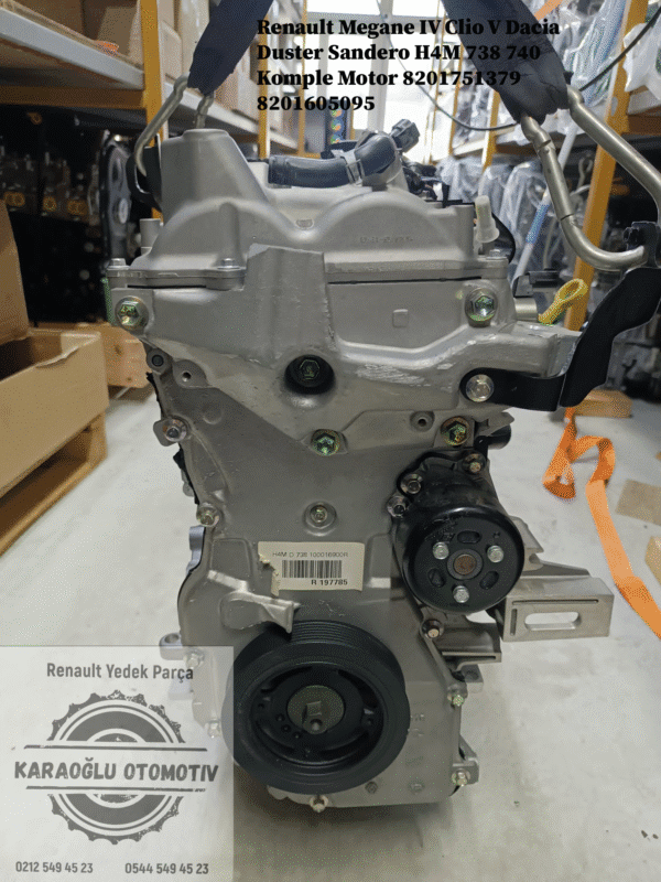 8201751379 8201605095 Renault Megane 4 Clio 5 Dacia Duster Sandero H4M 738 740 Komple Motor - Görsel 5