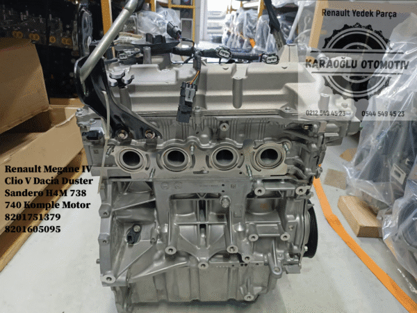 8201751379 8201605095 Renault Megane 4 Clio 5 Dacia Duster Sandero H4M 738 740 Komple Motor - Görsel 6