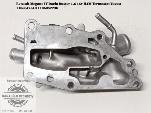 110604754R 110605223R Renault Megane 4 Dacia Duster 1.6 16v H4M Termostat Yuvası - Görsel 2