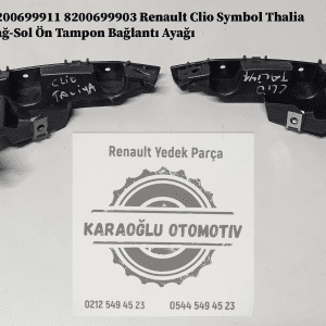 8200699911 8200699903 Renault Clio Symbol Thalia Sağ-Sol Ön Tampon Bağlantı Ayağı