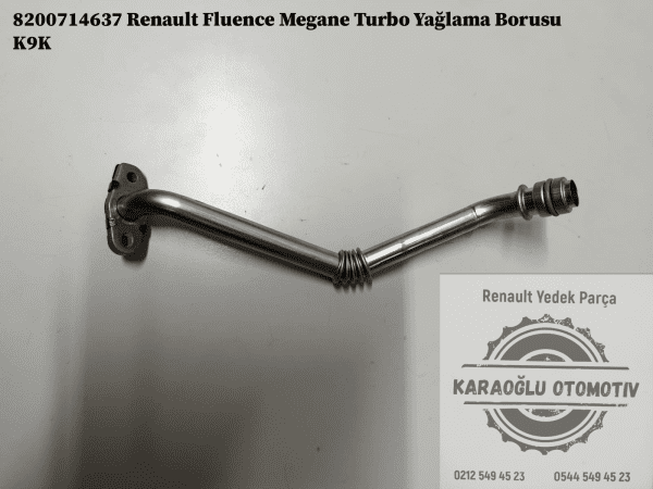 8200714637 Renault Fluence Megane Turbo Yağlama Borusu K9K