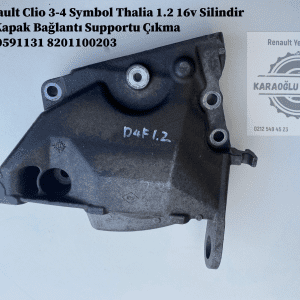 8200591131 8201100203 Renault Clio 3-4 Symbol Thalia 1.2 16v Silindir Ön Kapak Bağlantı Supportu Çıkma