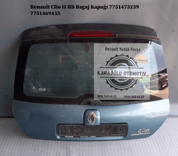 7751473239 7751469455 Renault Clio 2 Hb Bagaj Kapağı - Görsel 2