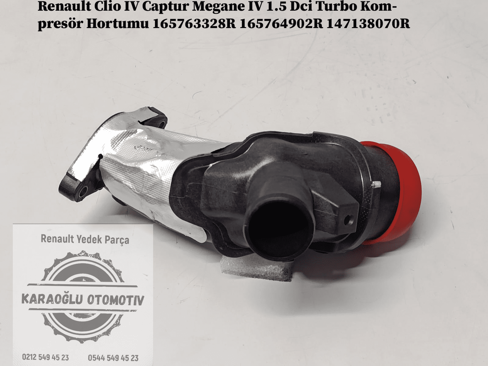 165763328R 165764902R 147138070R Renault Clio 4 Captur Megane 4 1.5 Dci Turbo Kompresör Hortumu - Görsel 2