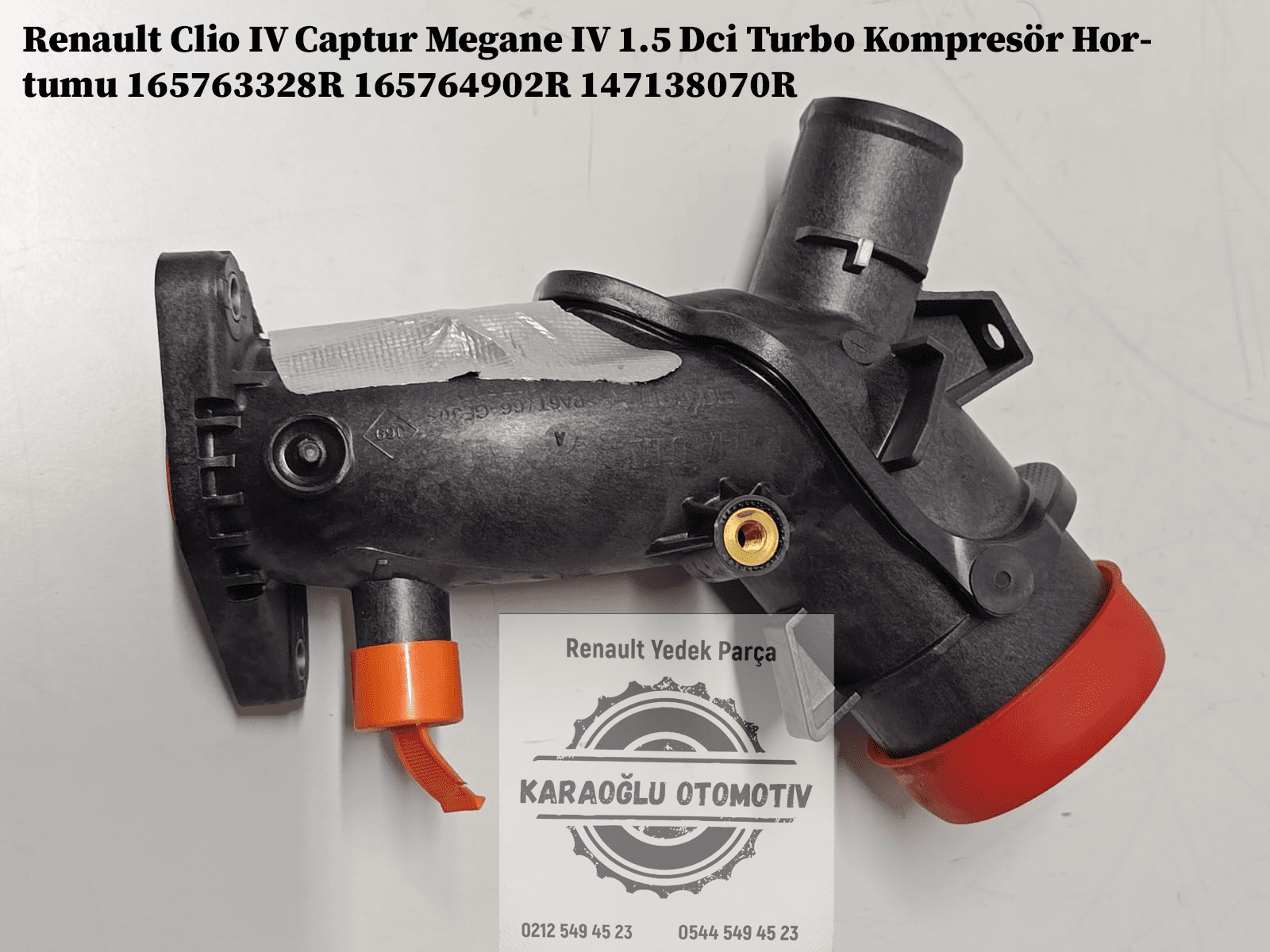 165763328R 165764902R 147138070R Renault Clio 4 Captur Megane 4 1.5 Dci Turbo Kompresör Hortumu - Görsel 3