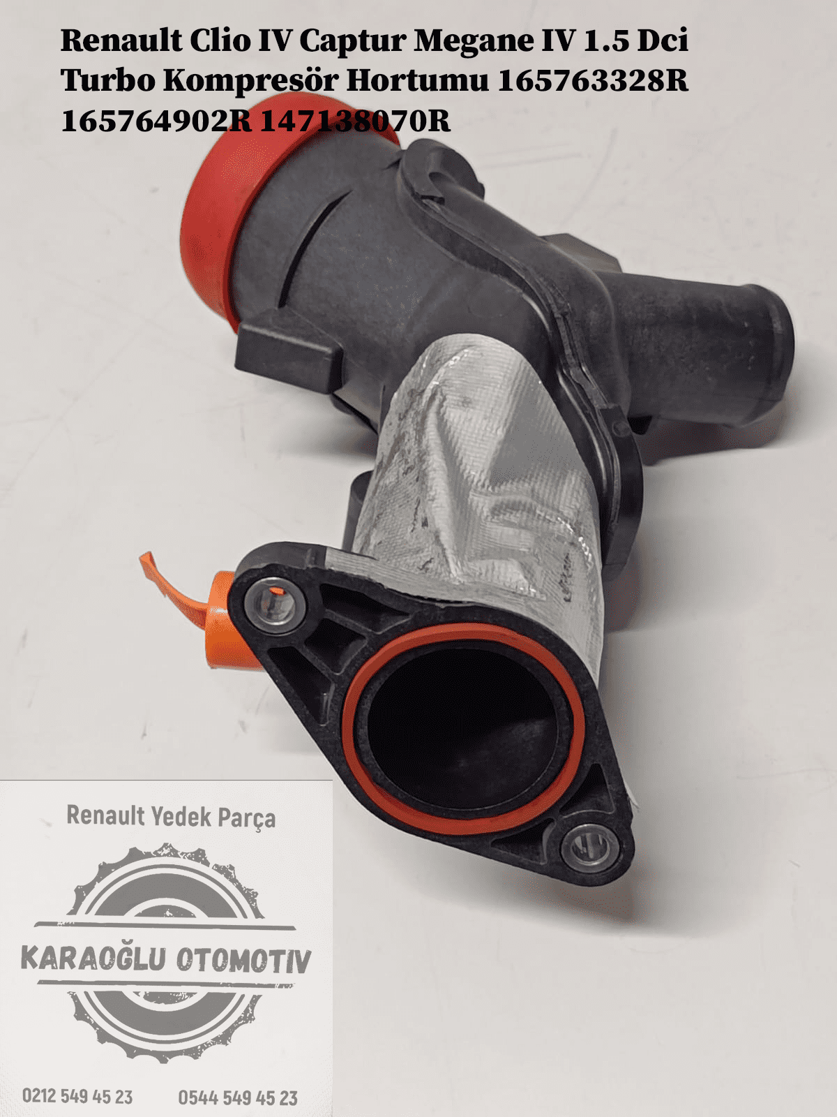 165763328R 165764902R 147138070R Renault Clio 4 Captur Megane 4 1.5 Dci Turbo Kompresör Hortumu