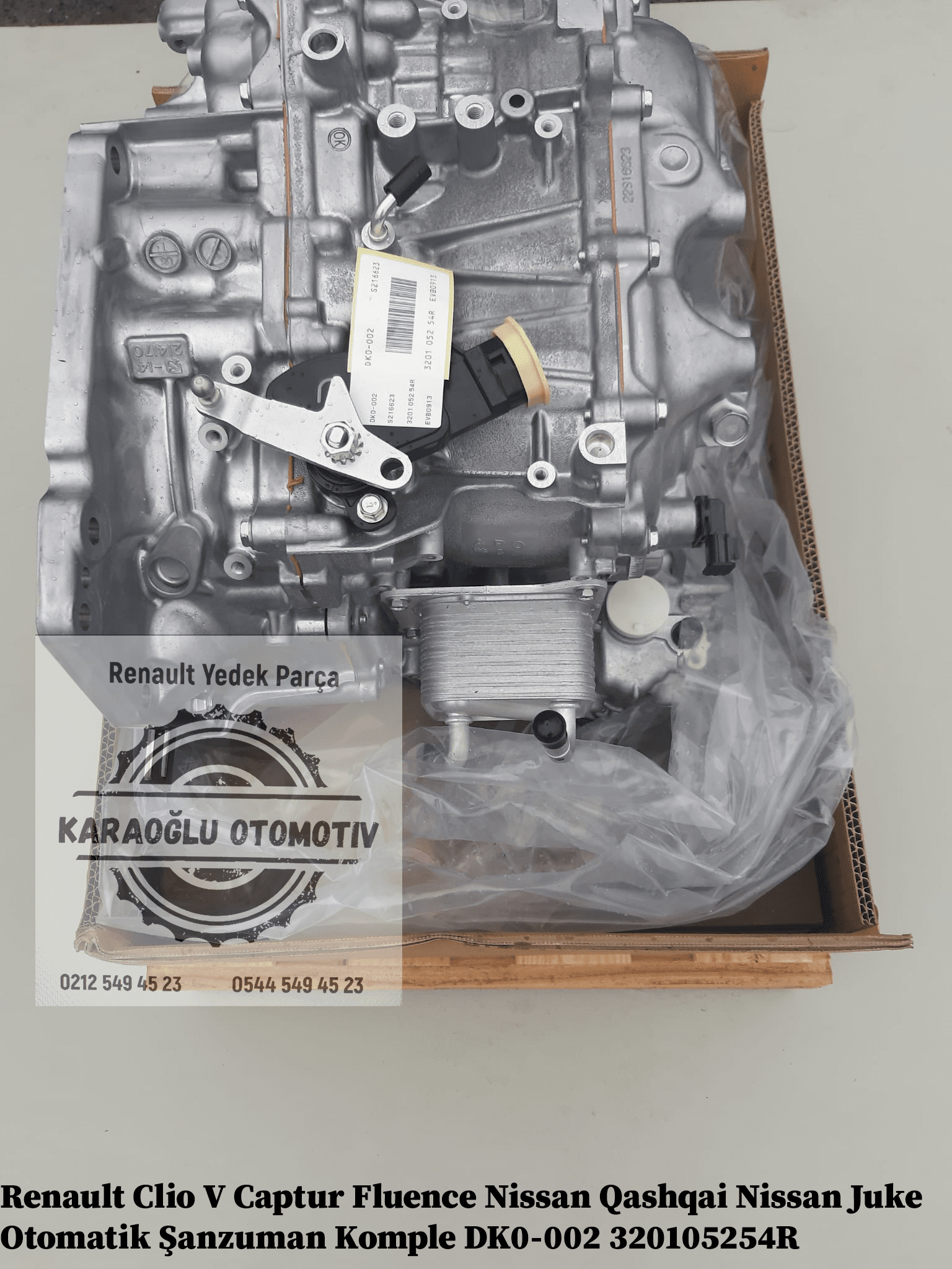 DK0-002 320105254R Renault Clio V Captur Fluence Nissan Qashqai Nissan Juke Otomatik Şanzuman Komple