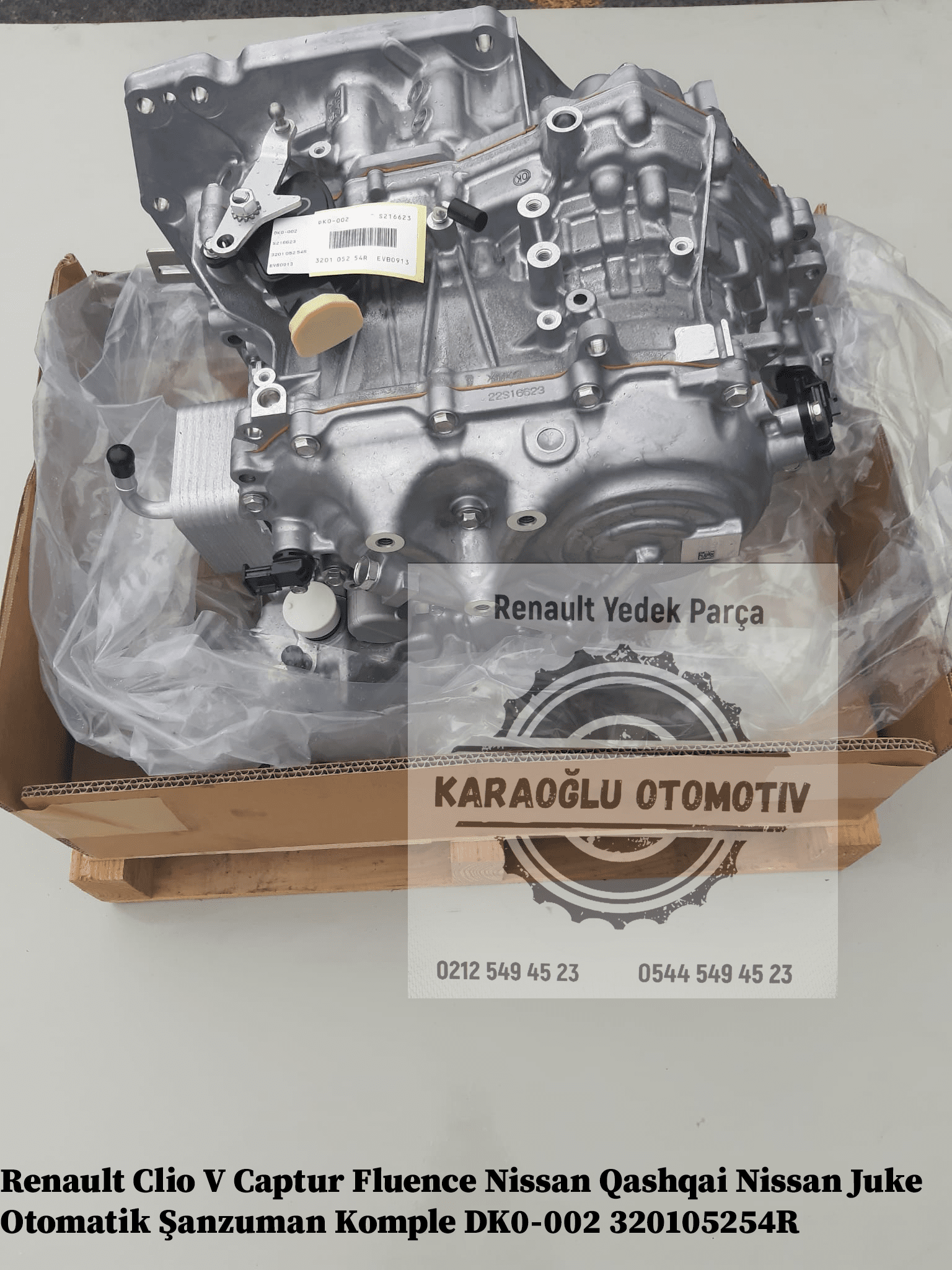 DK0-002 320105254R Renault Clio V Captur Fluence Nissan Qashqai Nissan Juke Otomatik Şanzuman Komple - Görsel 2