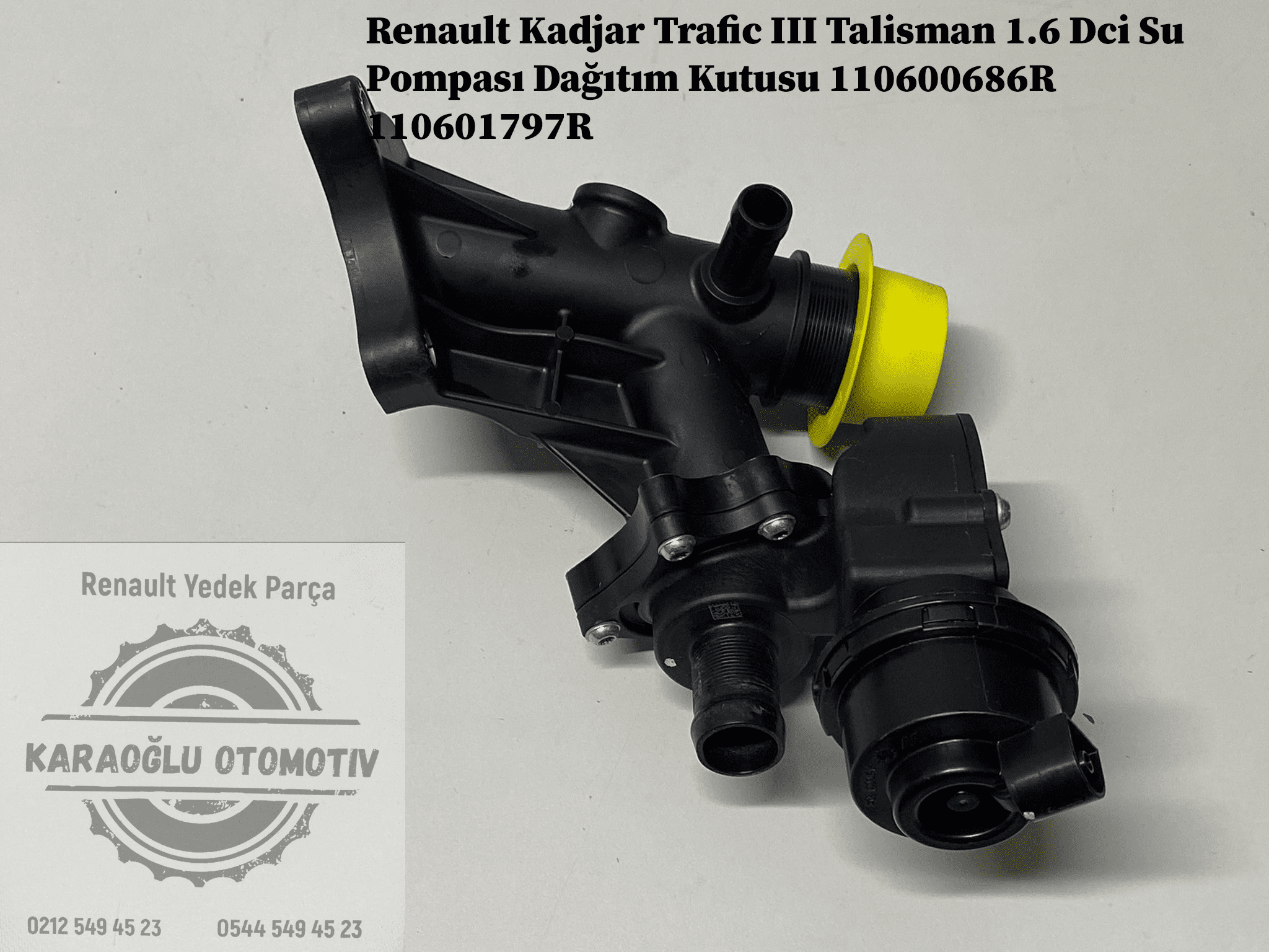 110600686R 110601797R Renault Trafic 3 Kadjar Talisman 1.6 Dci Su Pompası Dağıtım Kutusu - Görsel 2