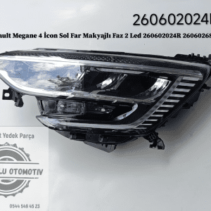Megane IV İcon Sol Far Makyajlı Faz II Led 260602024R 260602681R
