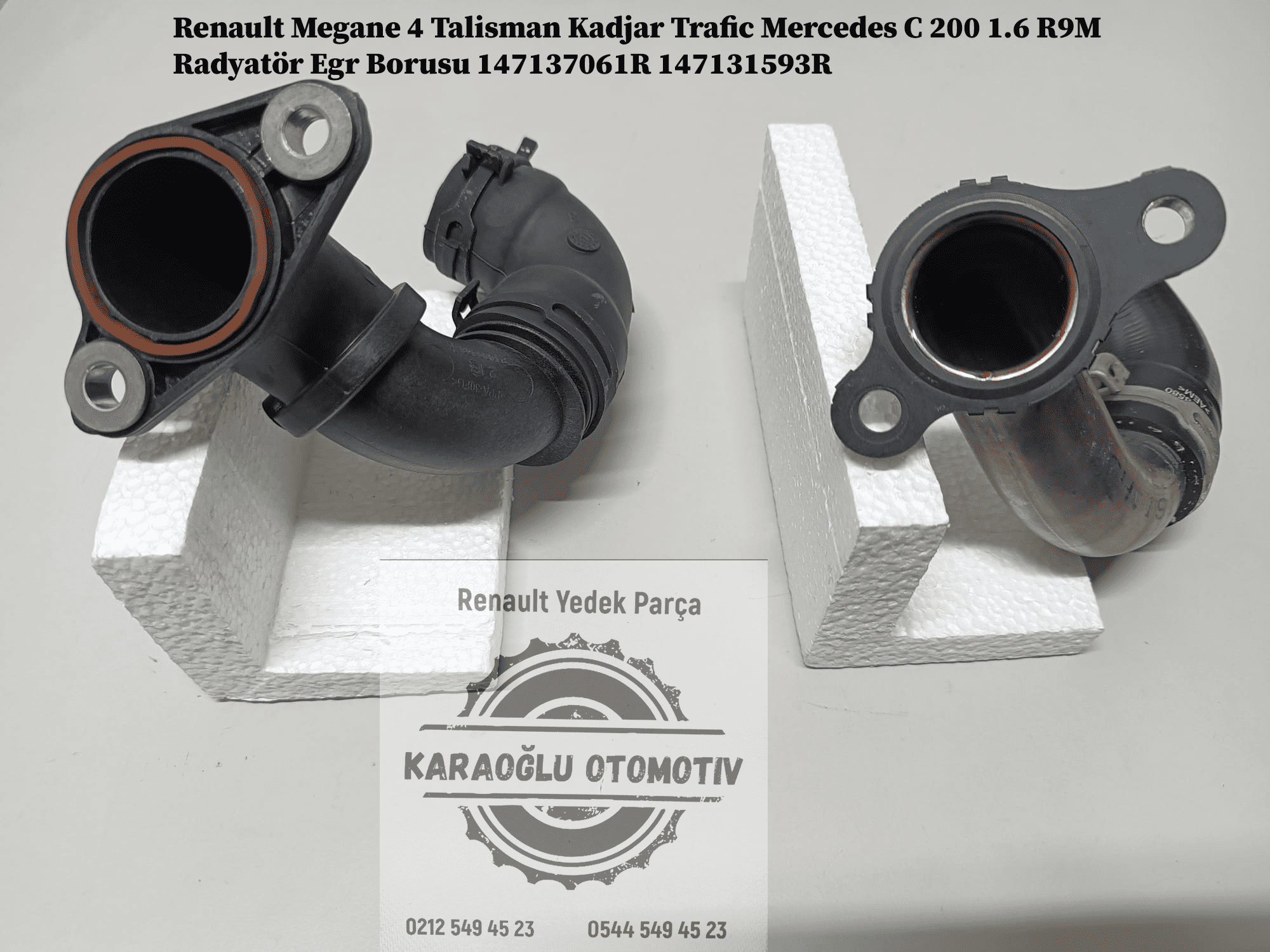 147137061R 147131593R Renault Megane 4 Talisman Kadjar Trafic Mercedes C 200 1.6 R9M Radyatör Egr Borusu - Görsel 2