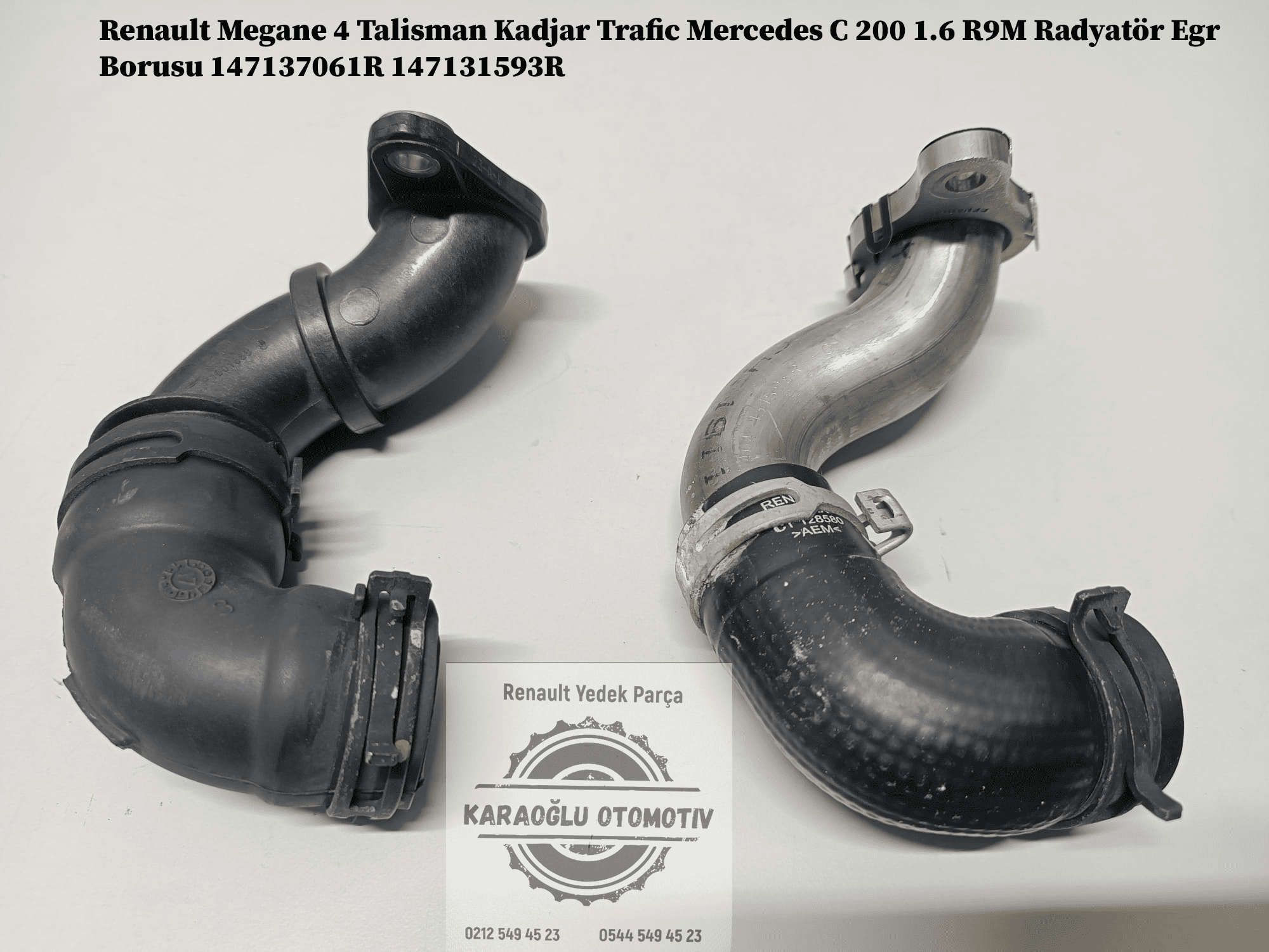 147137061R 147131593R Renault Megane 4 Talisman Kadjar Trafic Mercedes C 200 1.6 R9M Radyatör Egr Borusu