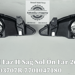 Megane I Faz II Sağ Sol Ön Far 260607124R 260103707R