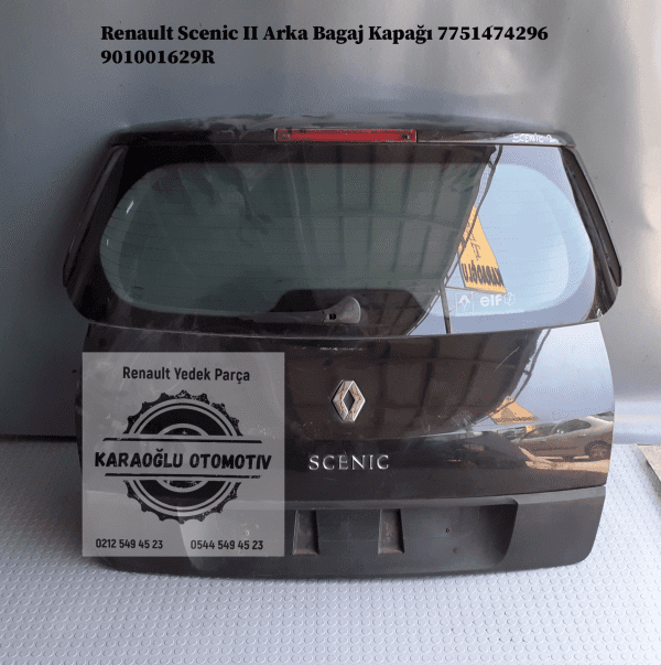 7751474296 901001629R Renault Scenic 2 Arka Bagaj Kapağı