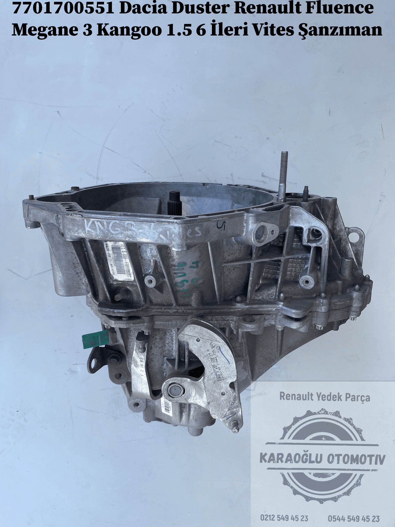 7701700551 Dacia Duster Renault Fluence Megane 3 Kangoo 1.5 Dci 6 İleri Vites Manuel Şanzıman - Görsel 2