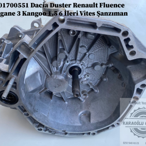 7701700551 Dacia Duster Renault Fluence Megane 3 Kangoo 1.5 Dci 6 İleri Vites Manuel Şanzıman