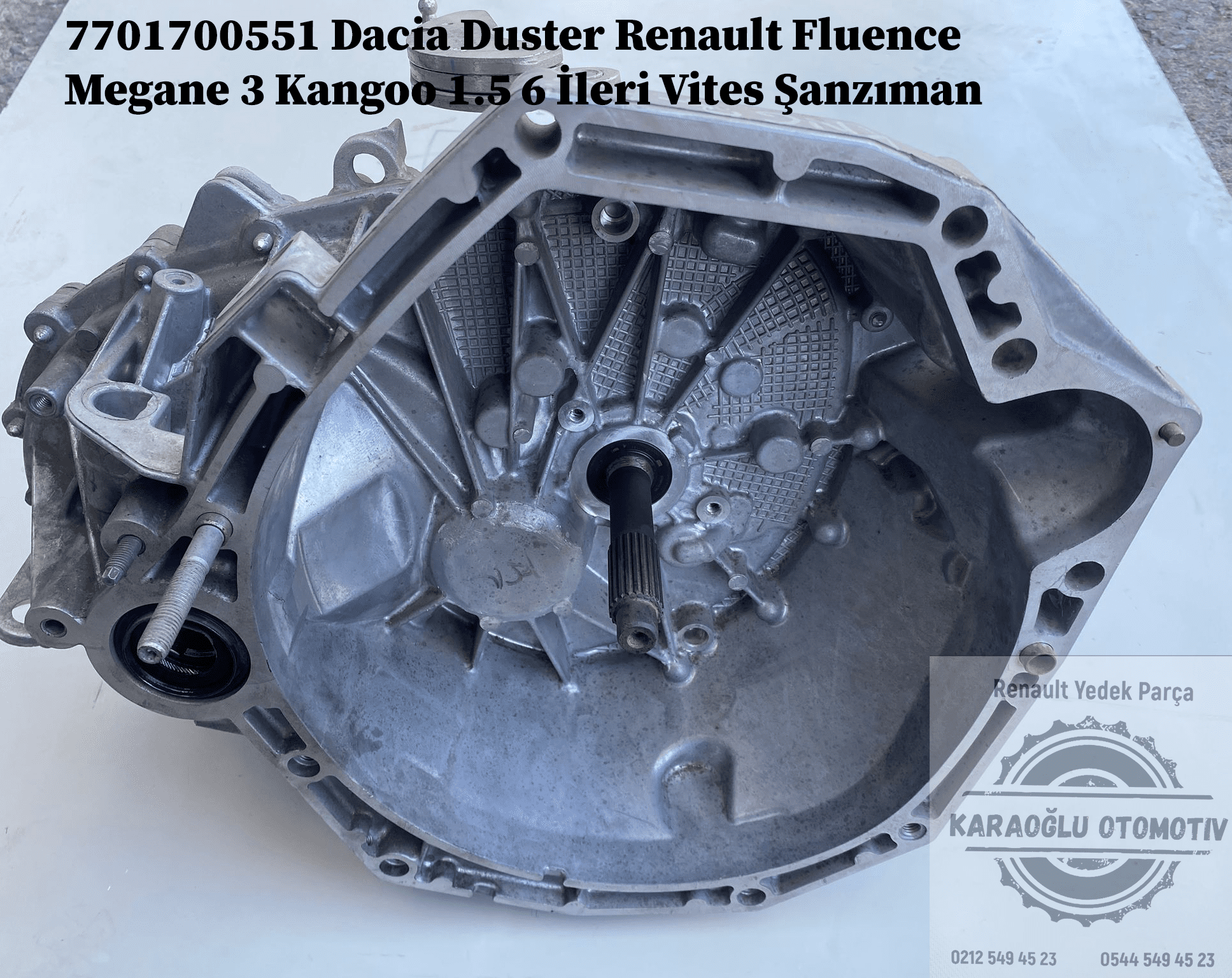 7701700551 Dacia Duster Renault Fluence Megane 3 Kangoo 1.5 Dci 6 İleri Vites Manuel Şanzıman
