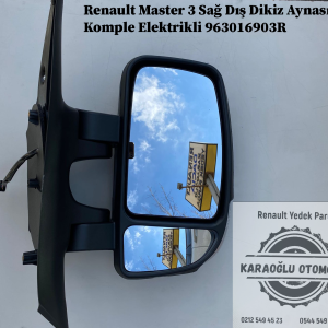 963016903R Renault Master 3 Sağ Dış Dikiz Aynası Komple Elektrikli