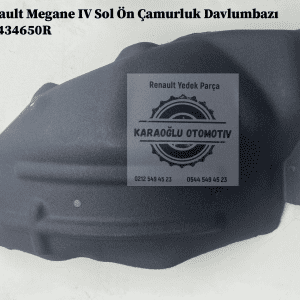 638434650R Renault Megane 4 Sol Önün Arkası Çamurluk Davlumbazı