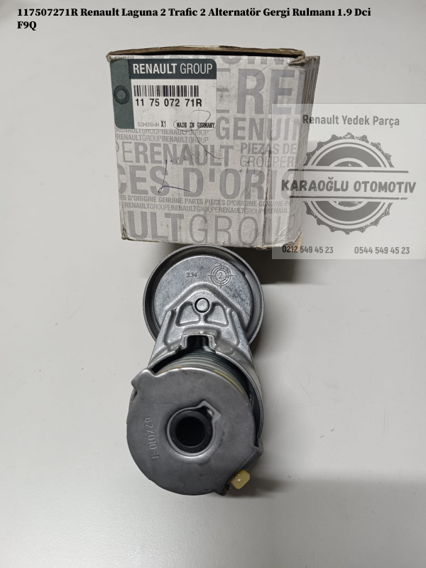 117507271R Renault Laguna 2 Trafic 2 Alternatör Gergi Rulmanı 1.9 Dci F9Q