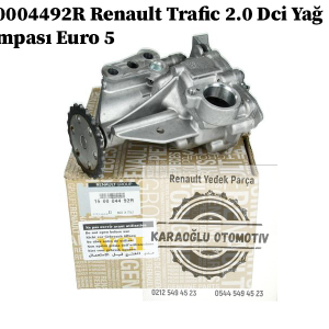 150004492R Renault Trafic 2.0 Dci Yağ Pompası Euro 5