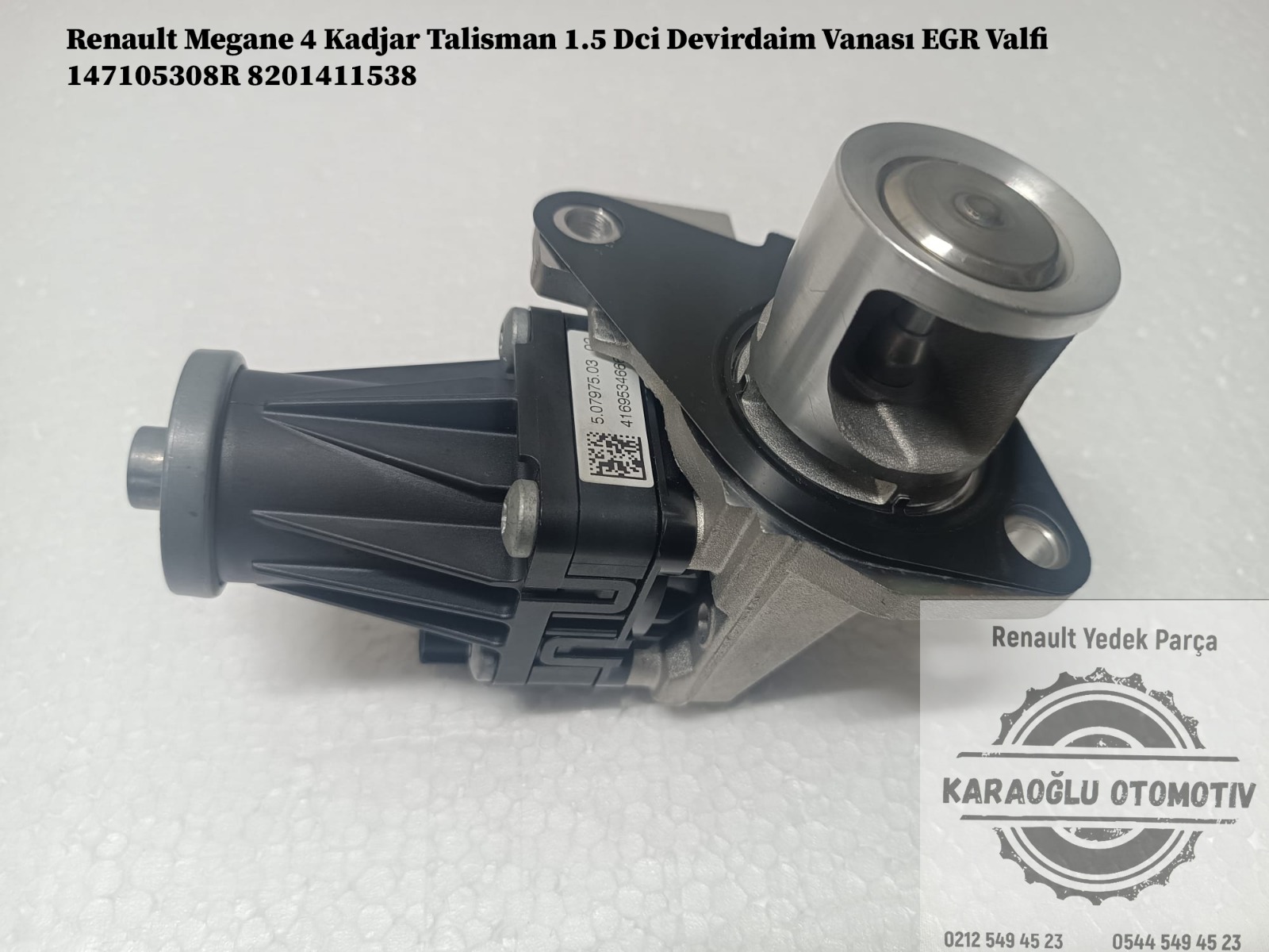 147105308R 8201411538 Renault Megane 4 Kadjar Talisman 1.5 Dci Devirdaim Vanası Egr Valfı