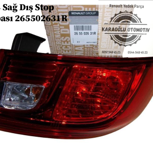 Renault Clio 4 Sağ Dış Stop Lambası 265502631R