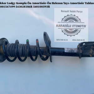 6001547499 543028186R 540100593R Dacia Dokker Lodgy Komple Ön Amortisör-Ön Helezon Yayı-Amortisör Tablası Takozu