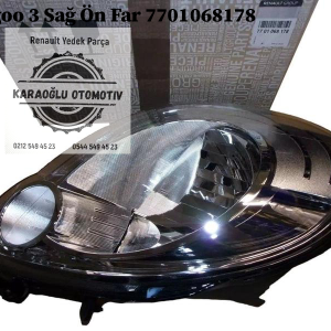 Renault Kangoo 3 Sağ Ön Far 7701068178